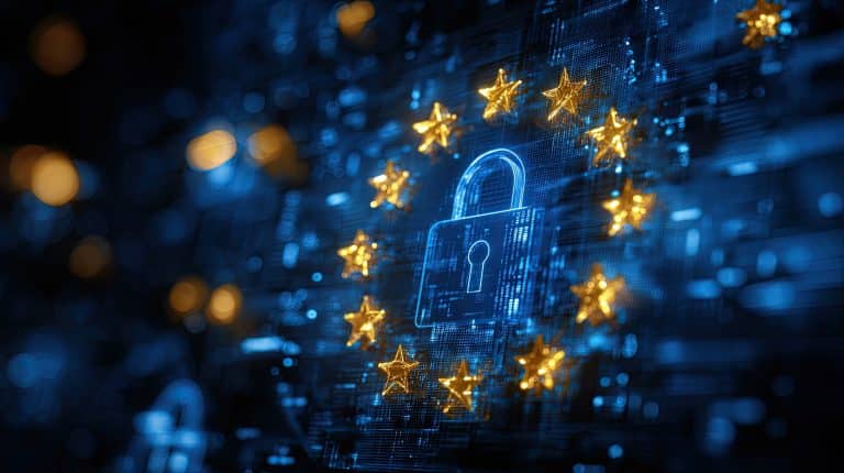 EU regulation and digital security - symbolic image for sanctions against stablecoins